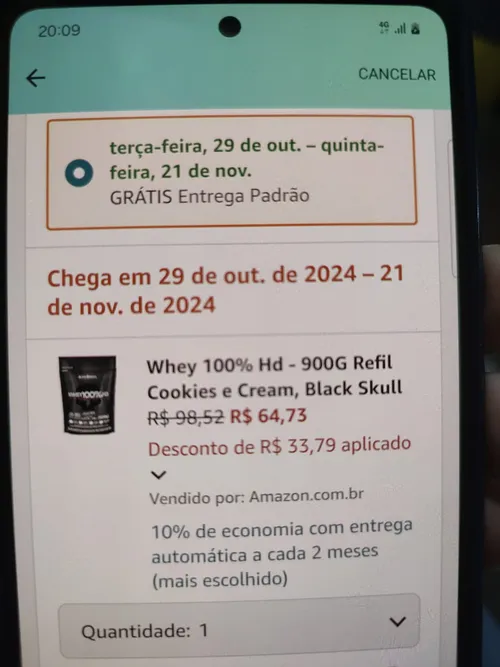 Imagem na descrição da promoção