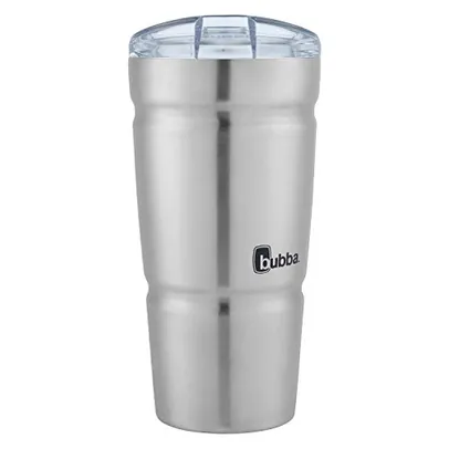 Copo de aço inoxidável térmico Bubba Straw Envy S, 530 ml, tampa transparente