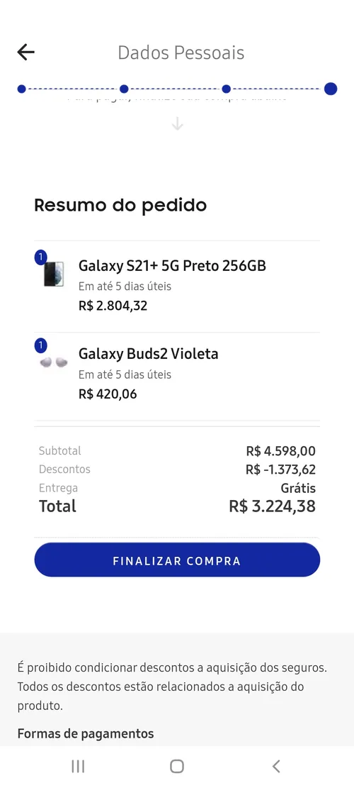 Imagem na descrição da promoção