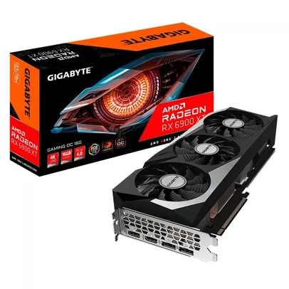 Placa de Vídeo Gigabyte Radeon RX 6900 XT Gaming OC, 16GB, GDDR6, FSR, Ray Tracing, GV-R69XTGAMING O