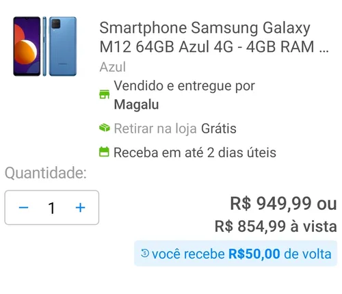 Imagem na descrição da promoção