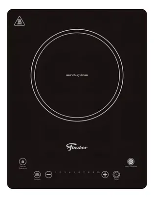 Fogão Cooktop 1 Queimador Indução Preto Fischer 127V