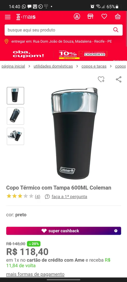 Imagem na descrição da promoção