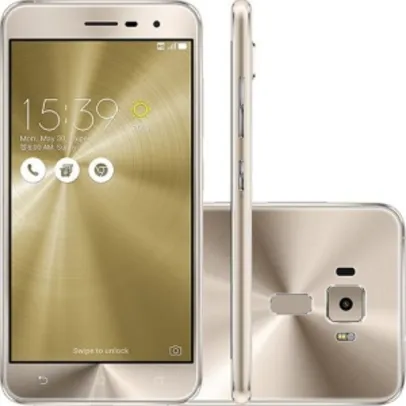 Smartphone Asus Zenfone 3 Dual Chip Android 6 Tela 5.2" 32GB 4G Câmera 16MP Dourado por R$1439