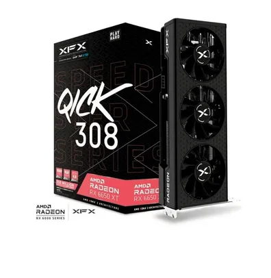 Placa de Vídeo XFX AMD Radeon RX 6650 XT ULTRA QICK 308, 8GB, GDDR6, FSR, Ray Tracing, RX-665X8LUDY