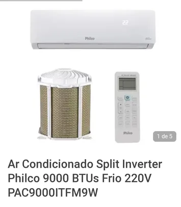 Ar Condicionado Split Inverter Philco 9000 BTUs Frio 220V PAC9000ITFM9W 