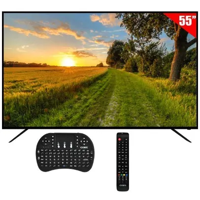 Smart TV LED 55” Coby 4K Ultra HD Wi-Fi / HDMI / USB com Conversor Digital - Util - Smart TV