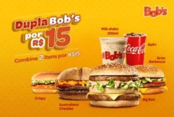 Dupla Bob's - 2 itens por R$15