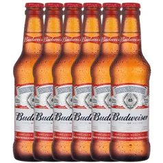 Cerveja Budweiser Long Neck 330ml Pack - 6 unidades