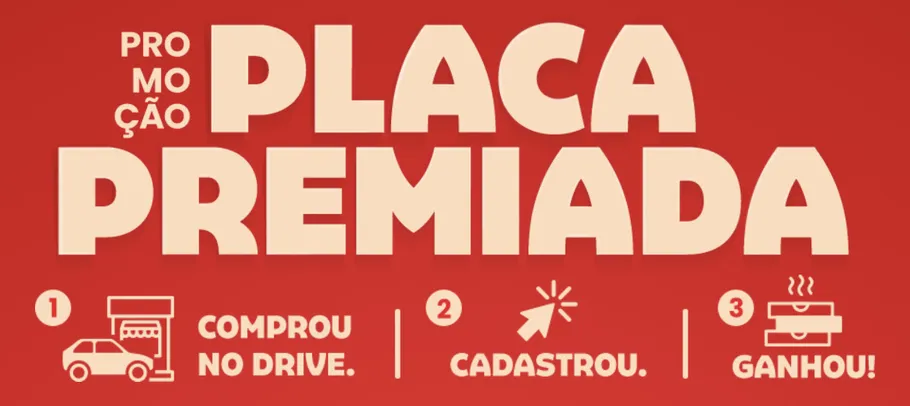 Promoção Habibs - placa premiada