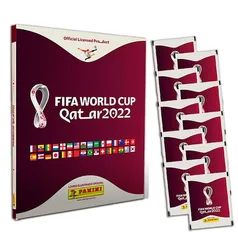 Livro Ilustrado Oficial Copa do Mundo 2022 Qatar + Figurinhas Copa do Mundo 2022 Qatar 10 Envelopes 