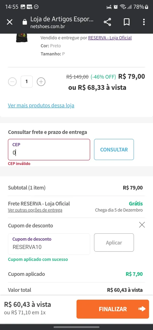 Imagem na descrição da promoção