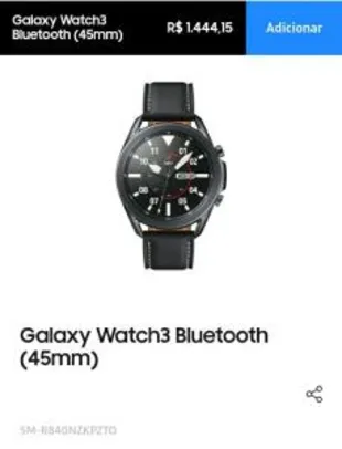 Samsung Galaxy Watch3 45mm Bluetooth | R$1444