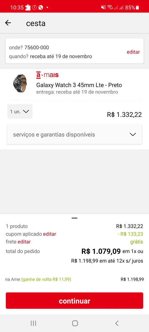 Imagem na descrição da promoção