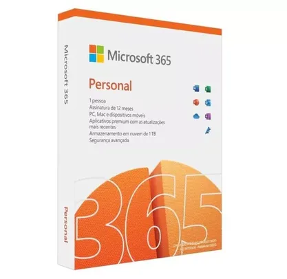 Microsoft 365 Personal, 1 Usuário Com 1TB Na Nuvem - Qq2-01386