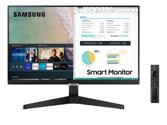  Smart Monitor Samsung 24" FHD, Tizen™, Tap View, HDMI, Bluetooth, HDR, M5