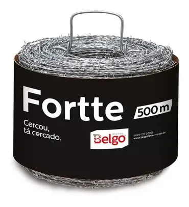 Arame Farpado Fortte Rolo 500m