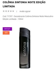 COLÔNIA SINTONIA NOITE EDIÇÃO LIMITADA R$ 65