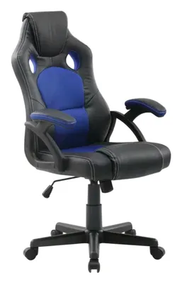 Cadeira Gamer Giratória Trevalla TL-CDG-06-7PR Preta e Azul