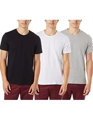 Kit Com 3 Camisetas Masculinas Básicas