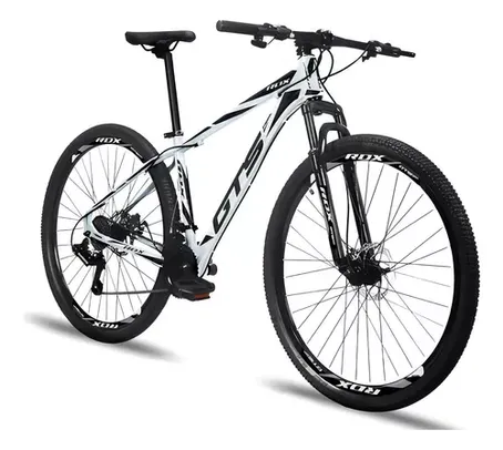 [CC Santander] Bicicleta Aro 29 Gts Alumunio Rdx 21v Câmbio Shimano A Disco Cor Branco/preto Tamanho Do Quadro 19