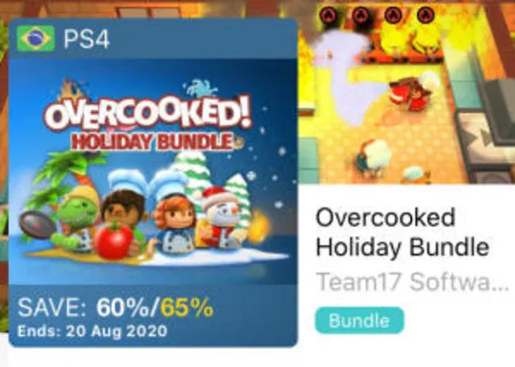 [PS Store] Overcooked Holiday Bundle