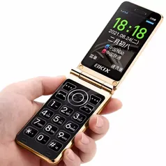 Celular Feature Phone Flip Com Dual SIM MP3 e MP4