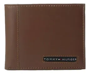 Carteira Tommy Hilfiger 31TL22X063 tan couro