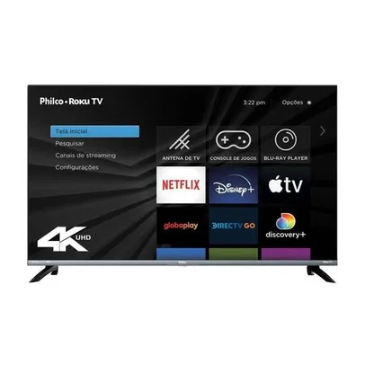  Smart TV Philco 43"  UHD 4K - PTV43G70R2CSGBL HDR10 Dolby LED