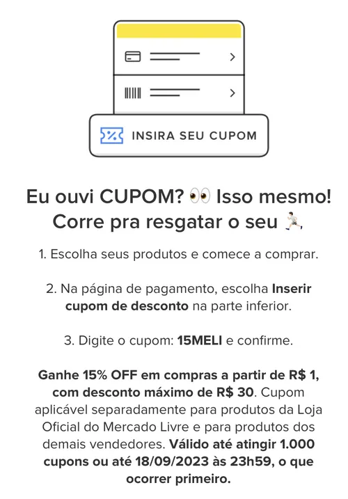 Imagem na descrição da promoção