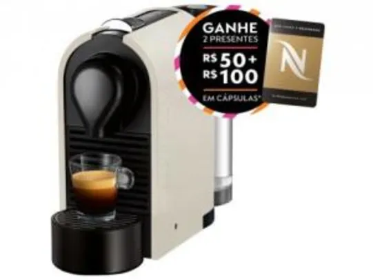 Cafeteira Expresso 19 Bar Nespresso U - Pure Cream - R$ 270