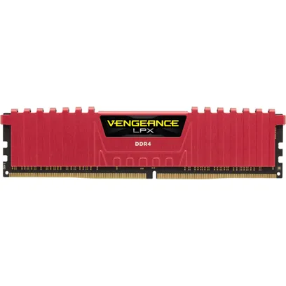 Foto do produto Memória DDR4 Corsair Vengeance LPX, 8GB 2400MHz, Red, CMK8GX4M1A2400C14R