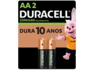 Pilha Recarregável AA  2500 mAh 2 Unidades