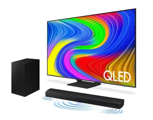 Smart TV 55 QLED 4K 55Q65D 2024 + Soundbar HW-B550/ZD