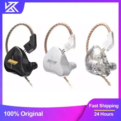 Fones de Ouvido Kz Edx Earphones 1dd Dynamic Hifi Bass Earbuds In Ear Monitor