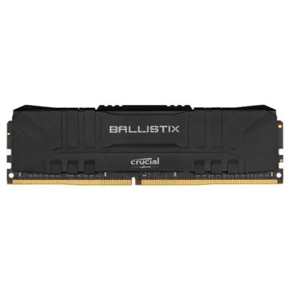 Memória Crucial Ballistix 8GB DDR4 3000 Mhz, CL15, Preto - BL8G30C15U4B | R$290