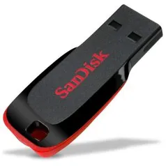 Pen Drive 64gb Usb 2.0 Cruzer Blade Sandisk Sdcz50 - Preto