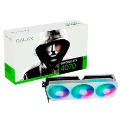 (AME R$ 3.648)  Placa de Vídeo Galax GeForce rtx 4070 ex Gamer White 12GB GDDR6X 