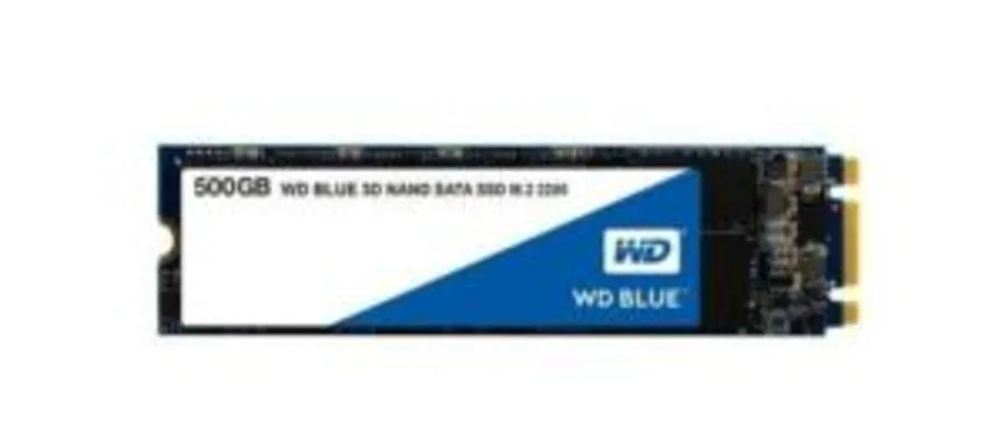SSD WD Blue, 500GB, M.2, Leitura 560MB/s, Gravação 530MB/s