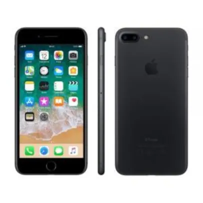 iPhone 7 Apple Plus com 32GB, Tela Retina HD de 5,5”, iOS 10, Dupla Câmera Traseira, Resistente à Água, Wi-Fi, 4G LTE e NFC - Preto R$2.618