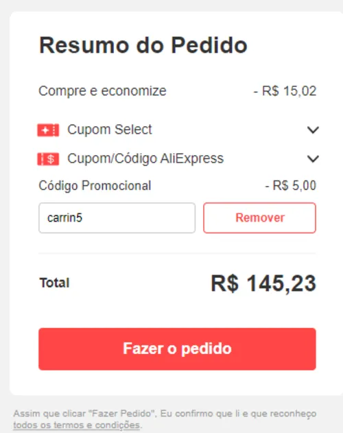 Imagem na descrição da promoção