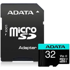 Cartão de Memória Adata MicroSDHC 32 GB R$ 20