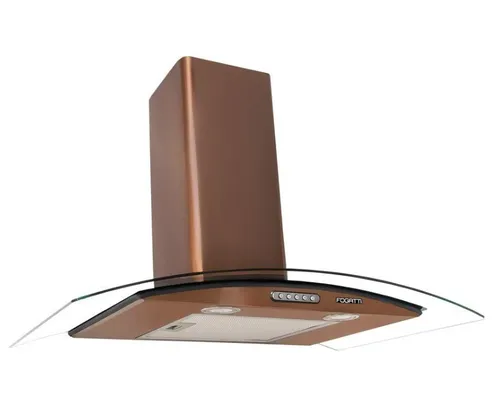 Coifa Depurador de Parede Vidro Curvo Slim Bronze - 70cm Fogatti 110V