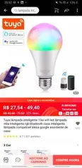 Lâmpada Wi-Fi RGB R$28