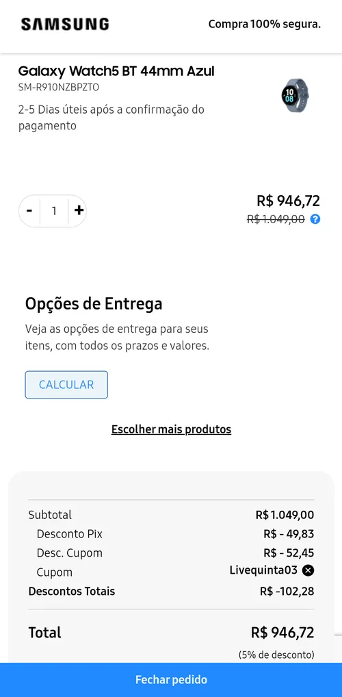 Imagem na descrição da promoção