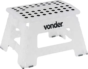 Vonder Banqueta Plástica Dobrável Branca Altura 220 Mm