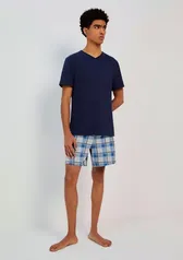 Pijama Curto Masculino Estampado