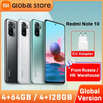 Smartphone REDMI NOTE 10 4GB 64GB | R$810