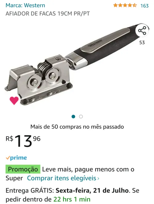 Imagem na descrição da promoção