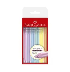 [Prime] Caneta Marca Texto, Faber-Castell, Grifpen, MT/TP6ZF, 6 Cores, Tons Pastel | R$20